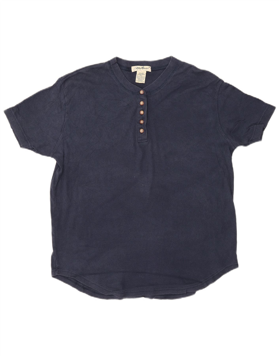 T-shirt da donna EDDIE BAUER UK 14 cotone medio blu navy