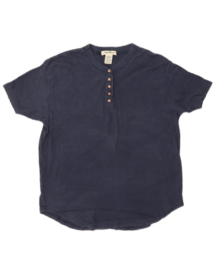T-shirt da donna EDDIE BAUER UK 14 cotone medio blu navy
