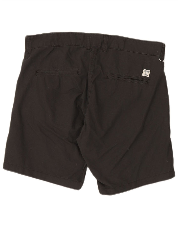 JACK & JONES Pantaloncini chino vestibilità regolare da uomo W36 grandi in cotone nero