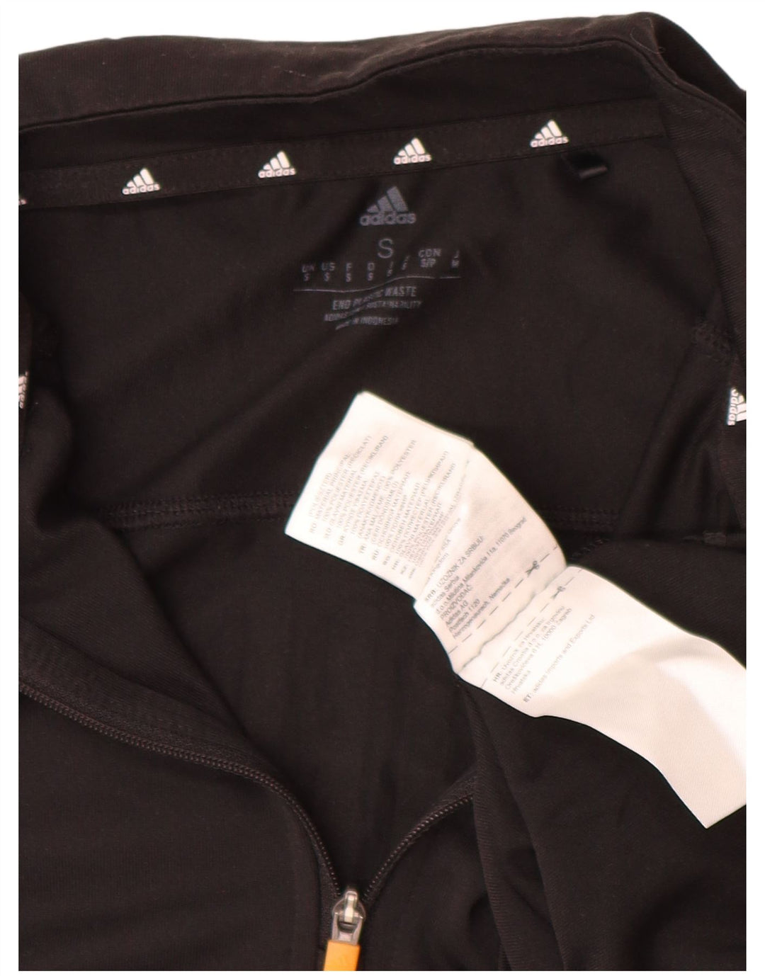 Adidas Uomo Aeroready Zip Neck Pullover Tuta Top Small Poliestere Nero