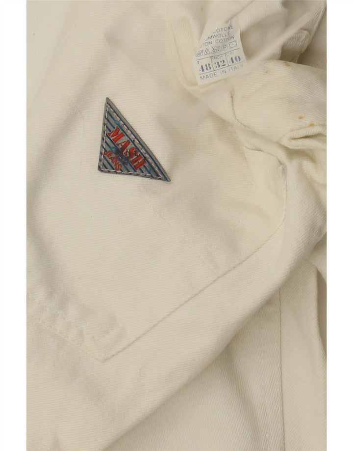 Jeans affusolati da uomo Mash IT 48 medio W32 L33 cotone bianco