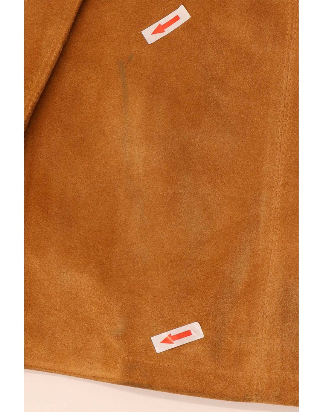 Soprabito vintage da donna in pelle scamosciata IT 42 in pelle beige medio