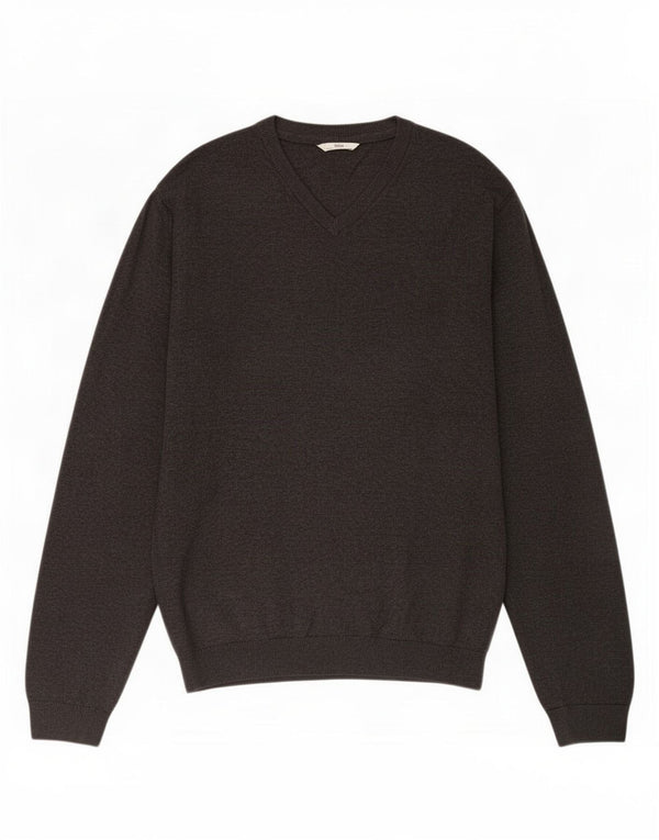 Maglione Marks & Spencer da bambino con scollo a V 15-16 anni XL in cotone grigio
