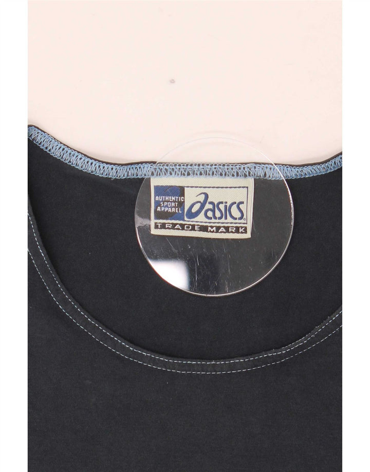 Top Asics Donna Manica 3/4 UK 12 Medio Blu Navy