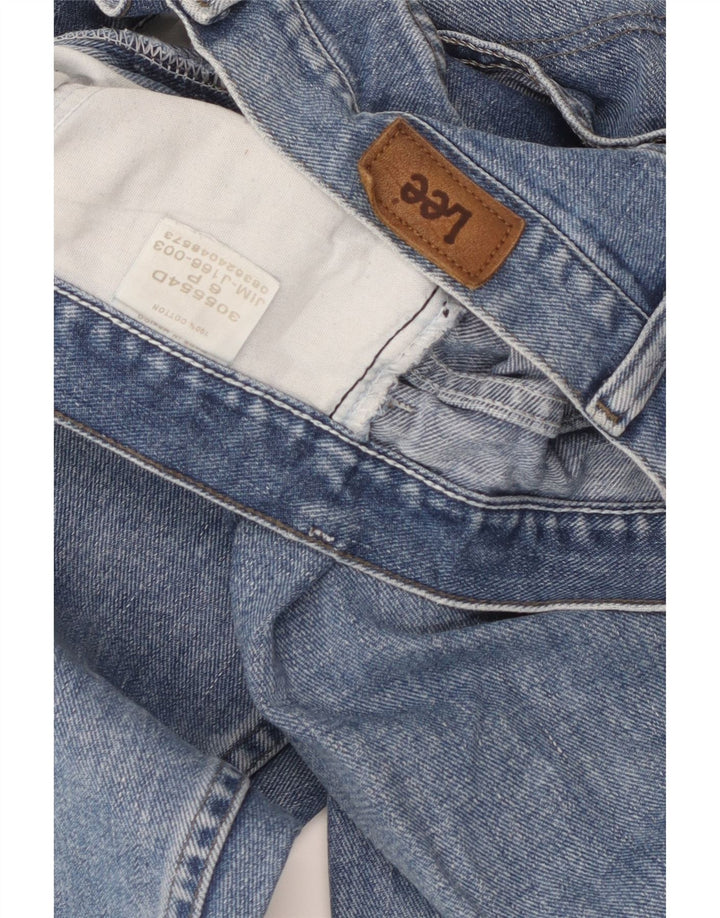 Jeans dritti Petite da donna Lee US 6 medi W28 L28 cotone blu