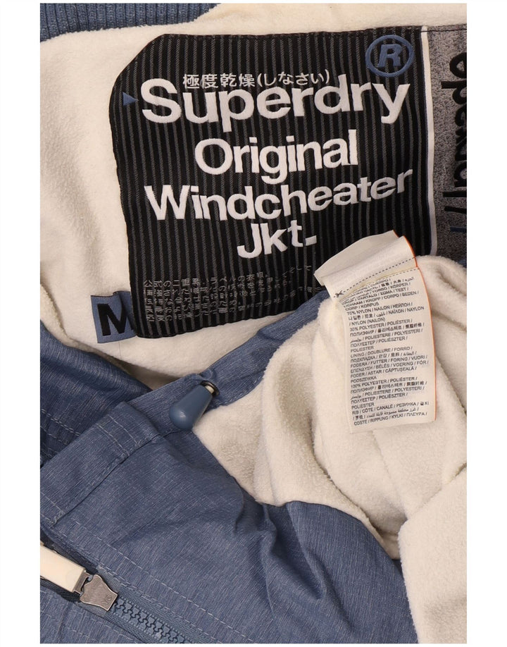 Giacca a vento grafica da donna Superdry UK 14 Blu medio