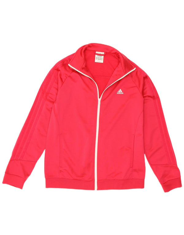 Giacca da tuta da donna Adidas UK 16/18 Large Rosa Poliestere