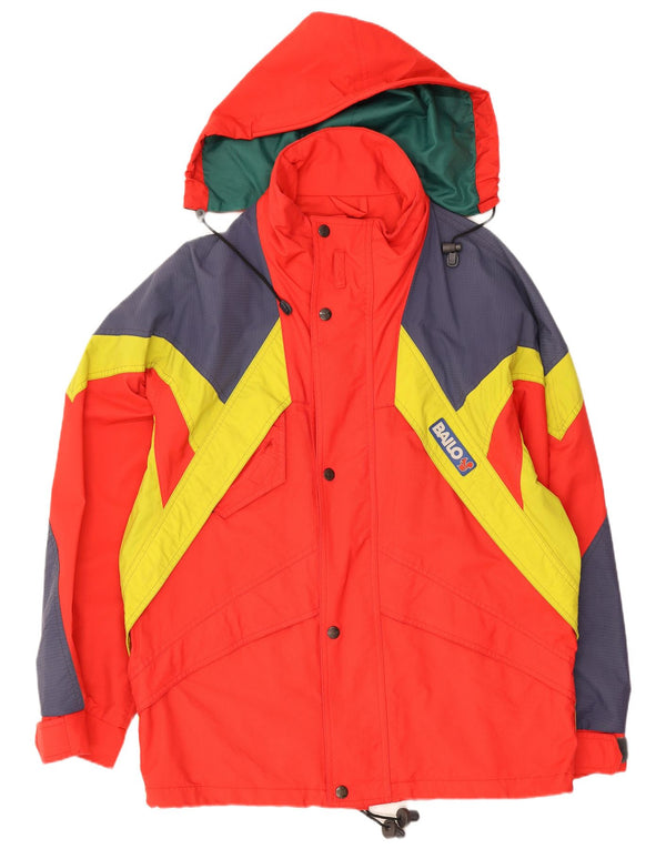 Giacca da sci imbottita con cappuccio da uomo Bailo taglia 42 XS rossa Colourblock Sports