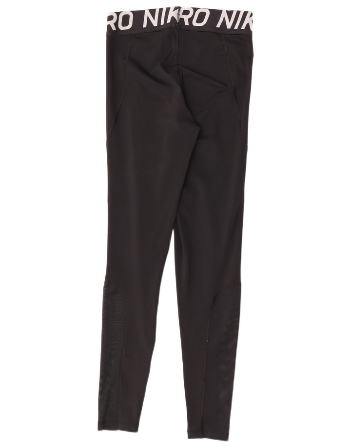 Leggings grafici Nike Dri Fit da donna UK 14 medio nero