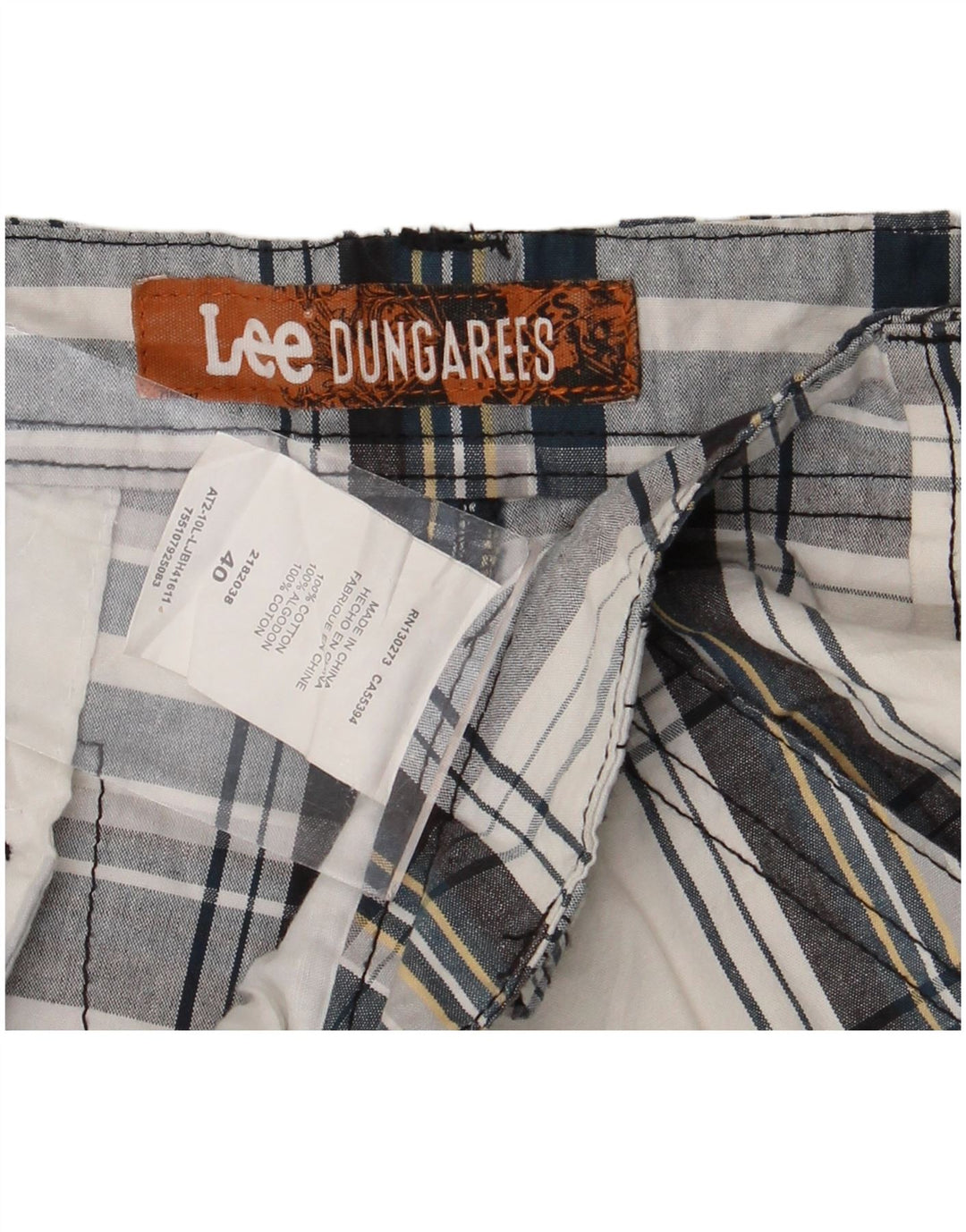 Pantaloncini cargo da uomo Lee W40 XL in cotone Chevron multicolore