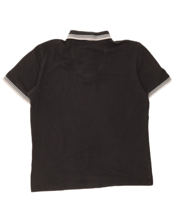 Polo da uomo Hugo Boss a righe grandi nere