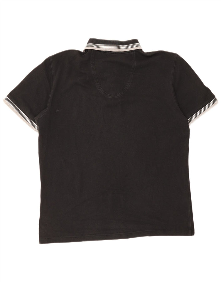 Polo da uomo Hugo Boss a righe grandi nere