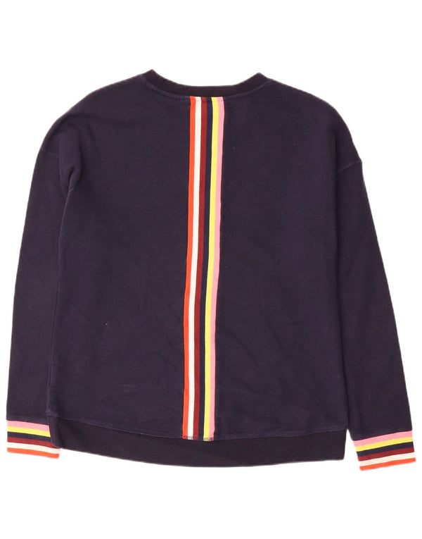 Felpa da donna Boden Jumper UK 14 Cotone a righe blu navy medio