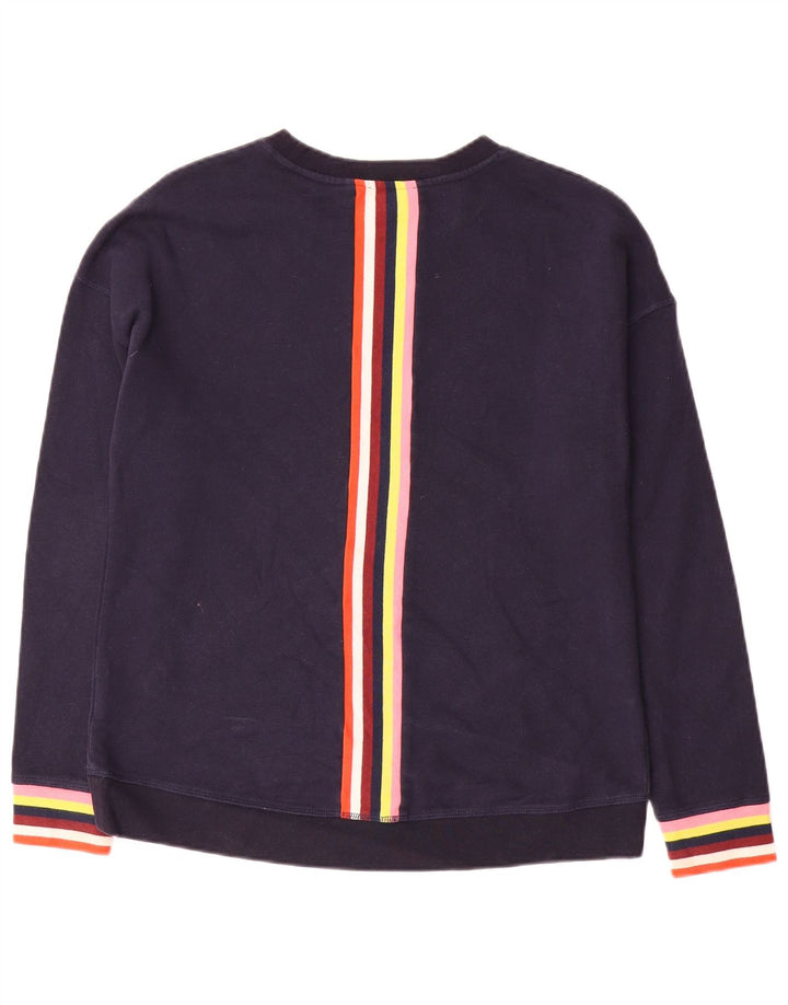 Felpa da donna Boden Jumper UK 14 Cotone a righe blu navy medio