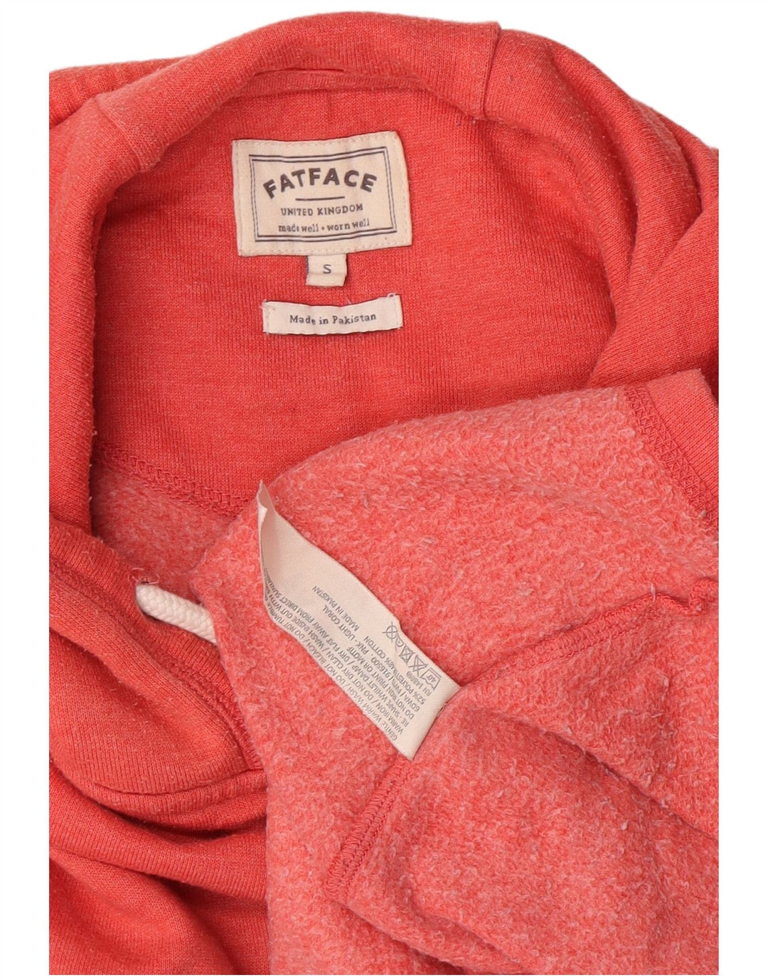 Felpa con cappuccio oversize da donna Fat Face UK 10 Small Poliestere rosso