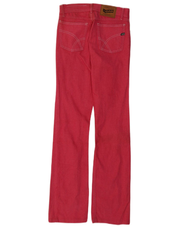 Gas Womens Bootcut Jeans W26 L31 Pink Cotton