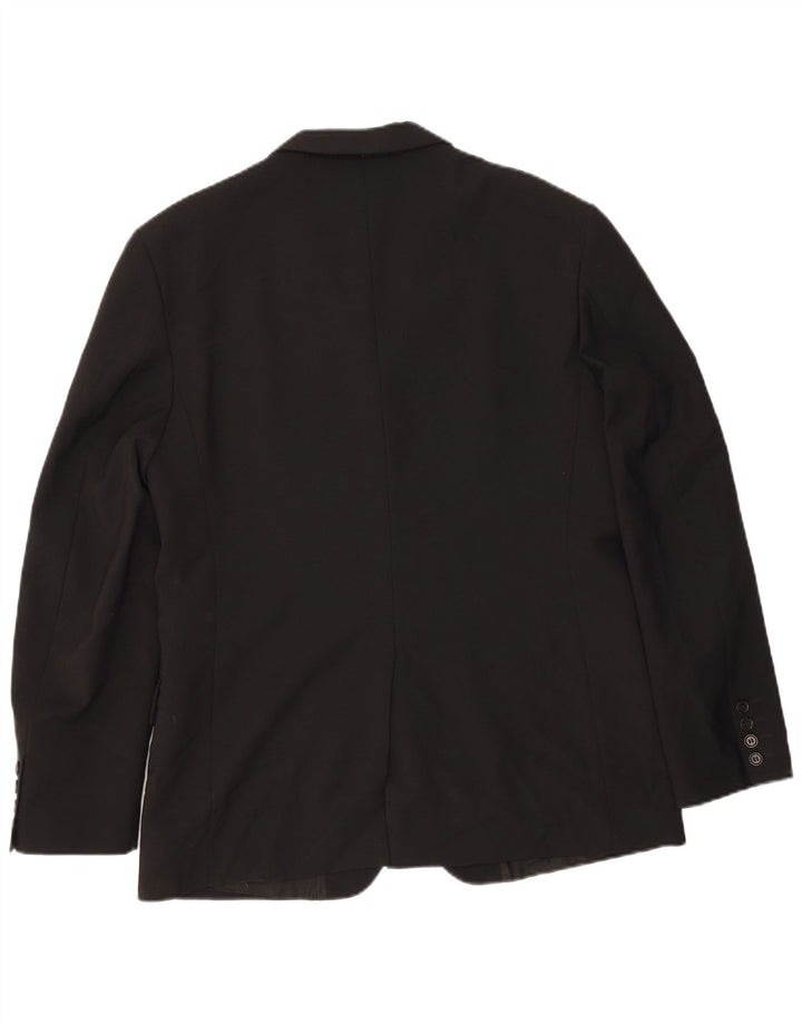 Giacca blazer da uomo a 3 bottoni Sisley IT 50 grande poliestere nero