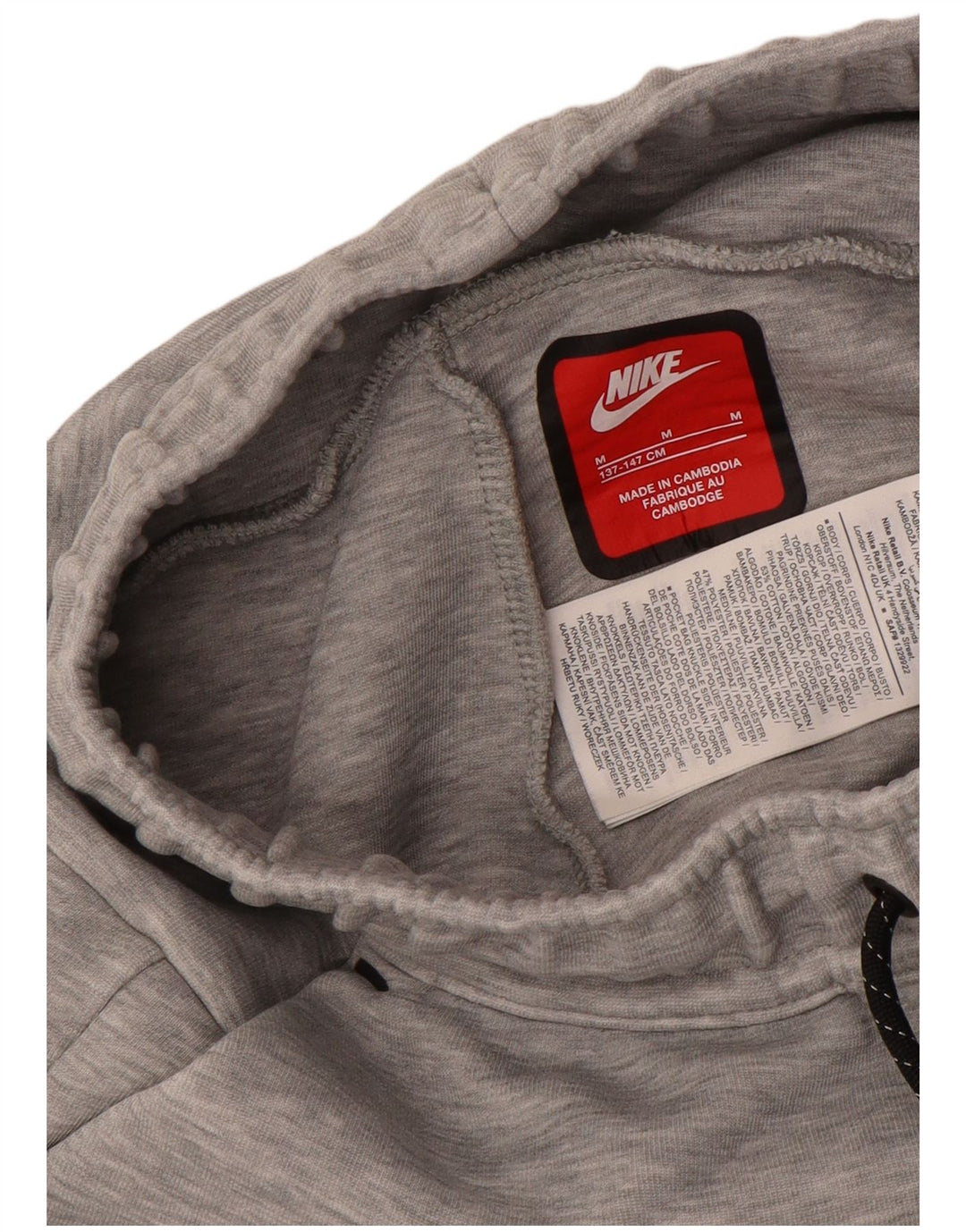 Pantaloni della tuta da ragazzo Nike Joggers 10-11 anni in cotone grigio medio