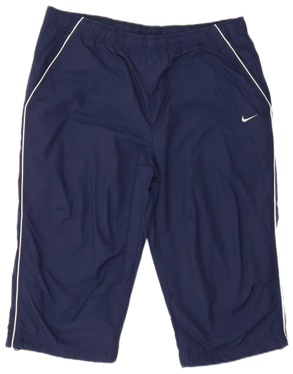 Pantaloncini sportivi da uomo Nike Large in nylon blu navy