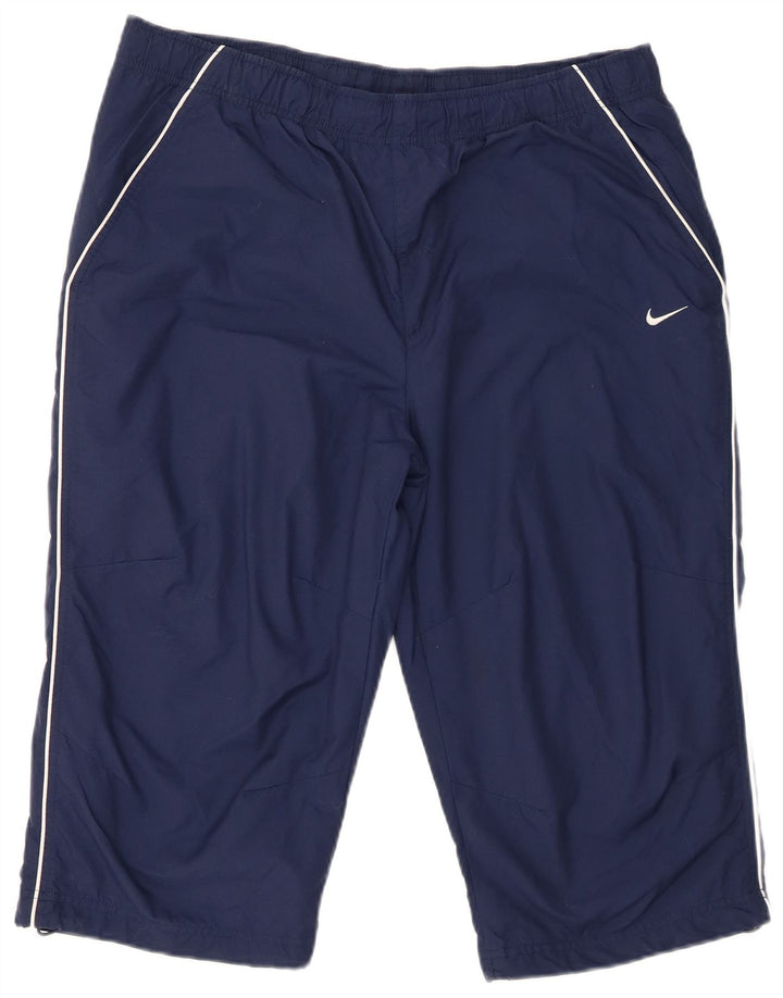 Pantaloncini sportivi da uomo Nike Large in nylon blu navy