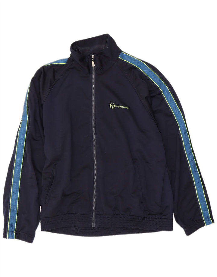 Giacca da tuta da uomo Sergio Tacchini IT 54 XL Blu Navy Colourblock