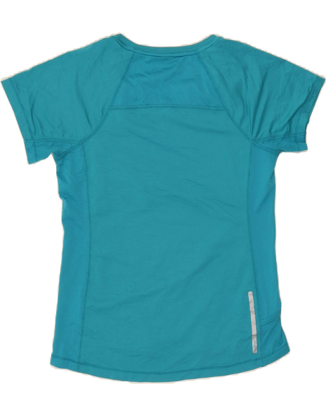 L.L.BEAN Womens T-Shirt Top UK 14 Medium Blue Polyester Vintage L.L.Bean and Second-Hand L.L.Bean from Messina Hembry 