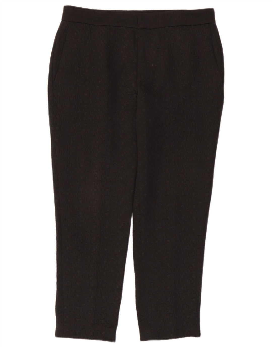 Pantaloni corti slim da donna Zara medi W28 L25 poliestere maculato nero
