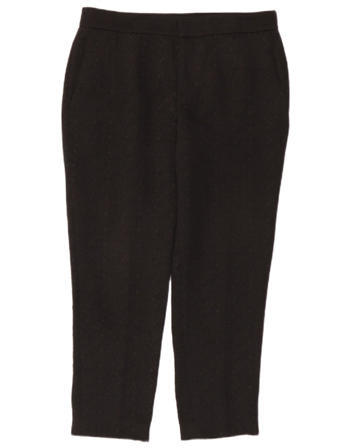Pantaloni corti slim da donna Zara medi W28 L25 poliestere maculato nero