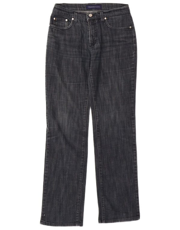 Jeans Dritti Donna Trussardi W27 L30 Blu Navy