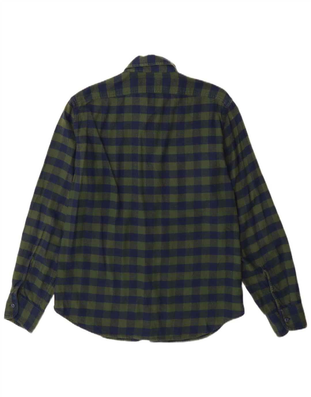 Camicia da uomo in flanella J. Crew in cotone a quadri blu medio