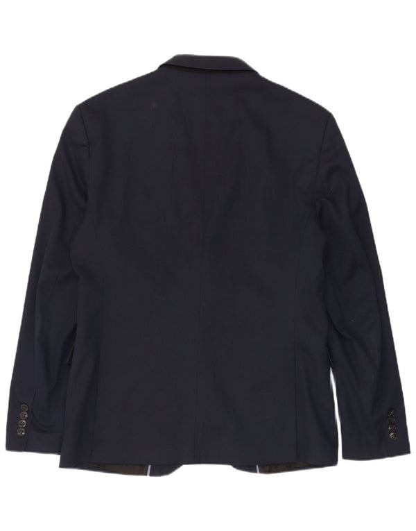 Giacca blazer da uomo a 2 bottoni Zara EU 52 grande blu navy