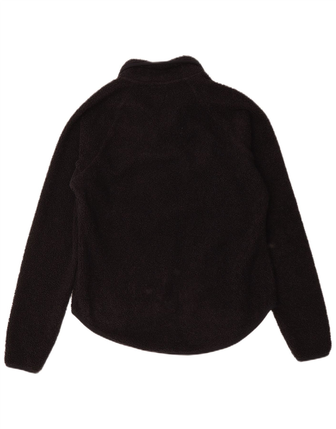 Giacca in pile vintage da donna UK 14 medio blu navy