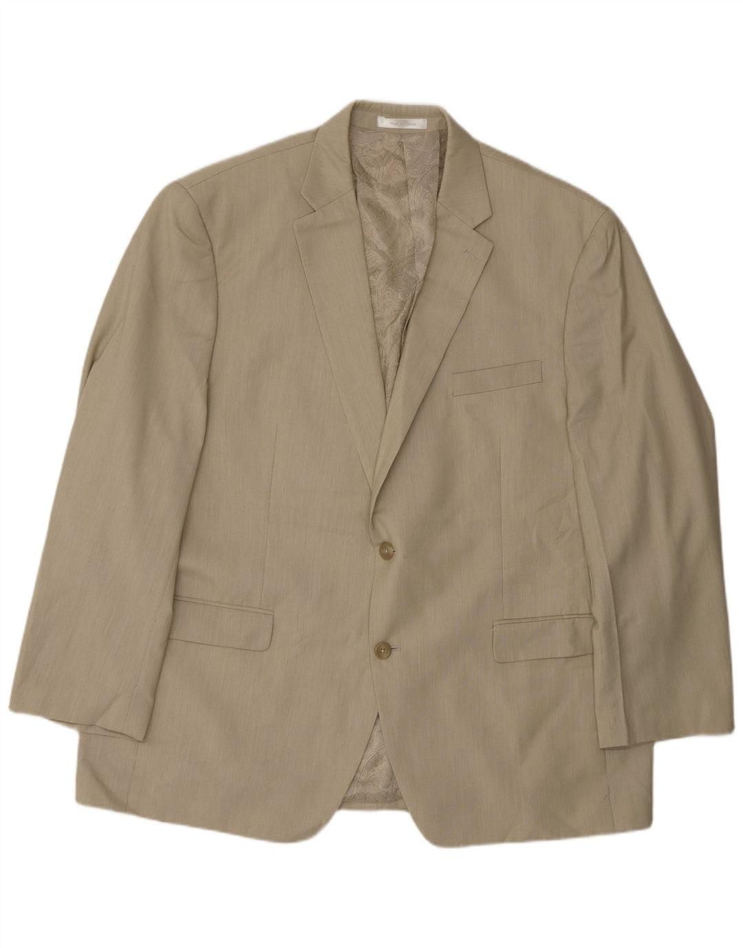 Giacca blazer a 2 bottoni da uomo Chaps UK 48 4XL Poliestere beige