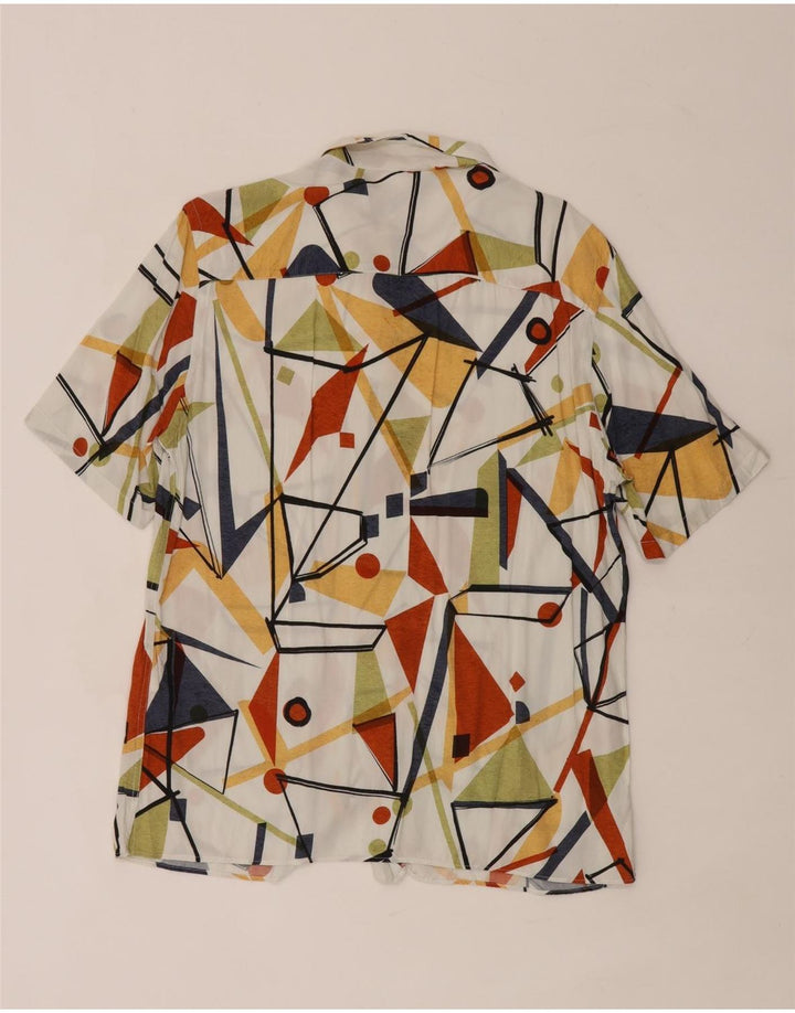 Camicia Zara da uomo a maniche corte vestibilità rilassata media multicolore geometrica