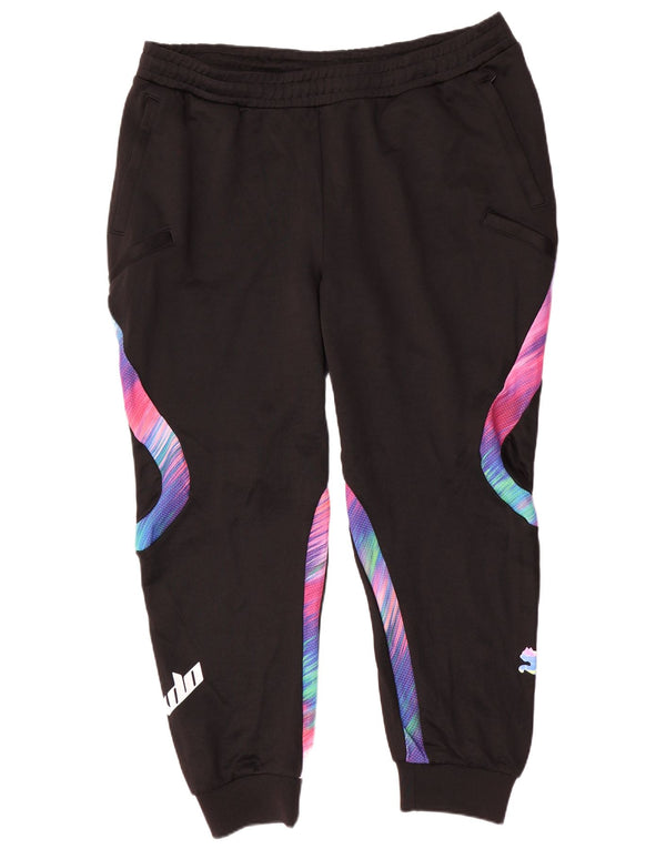 Pantaloni da tuta con grafica da donna Puma Joggers UK 18 XL Nero Colourblock