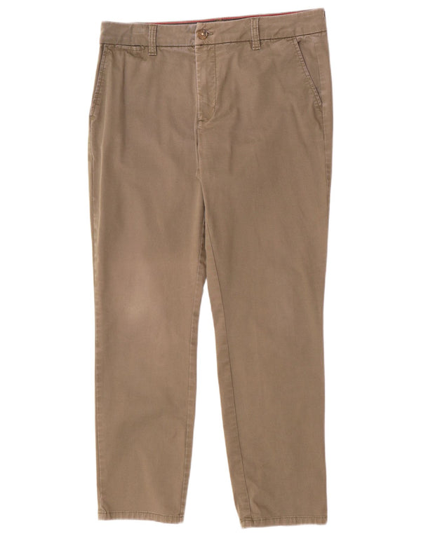 Pantaloni chino regolari da donna Tommy Hilfiger US 10 Large W32 L27 Khaki