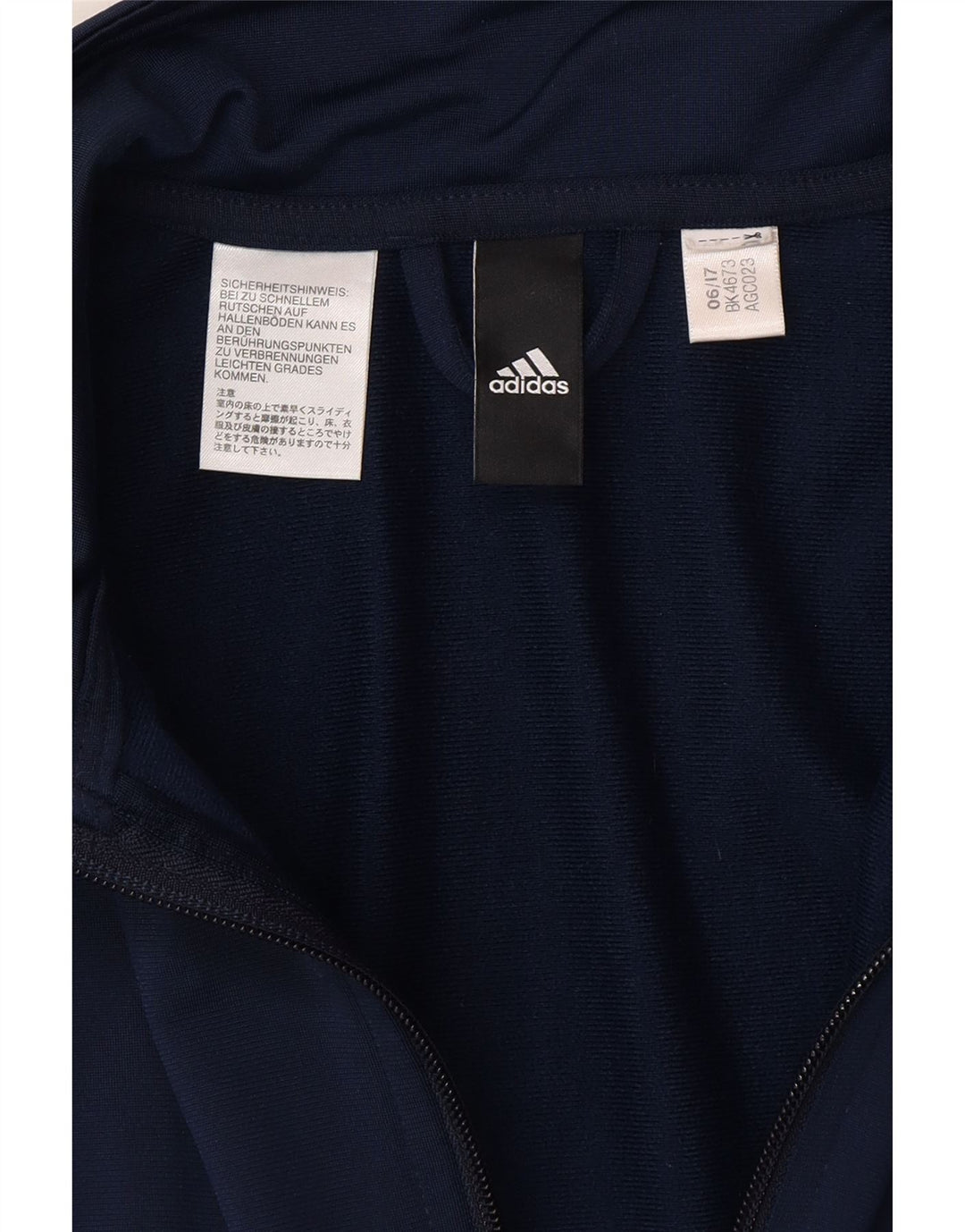 Giacca da tuta da donna ADIDAS UK 14 medio blu navy