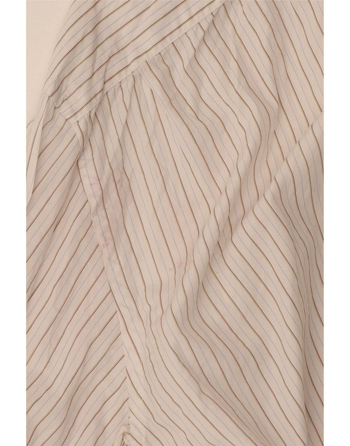 Camicia da uomo Massimo Dutti taglia 40 15 1/2 media a righe bianche