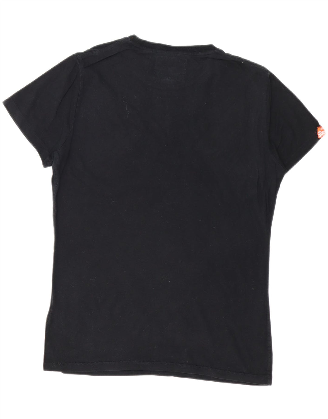 T-shirt da uomo SUPERDRY Top in cotone nero medio