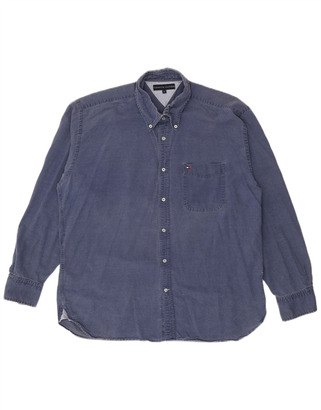 Camicia da uomo Tommy Hilfiger XL in cotone blu