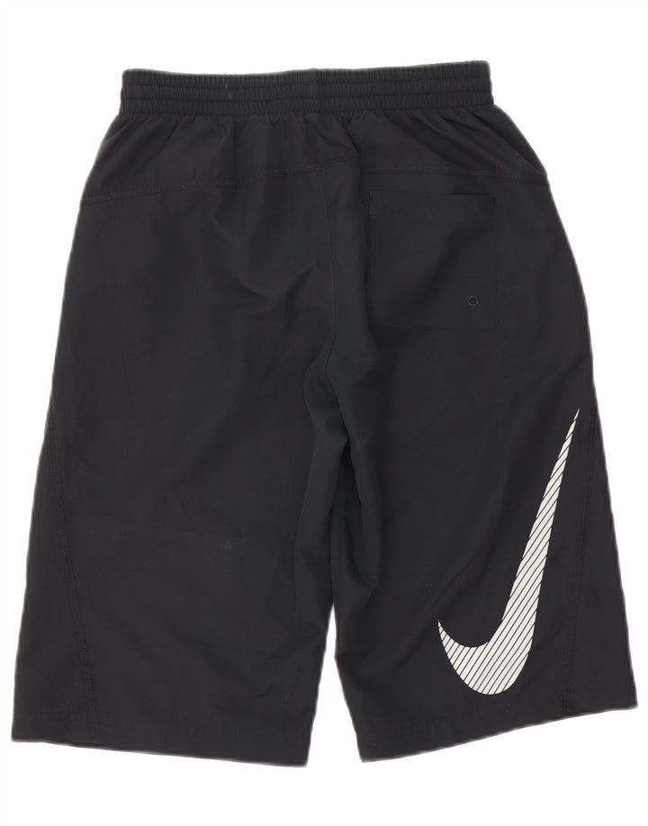Pantaloncini sportivi Nike da ragazzo con grafica 12-13 anni, taglia grande, neri