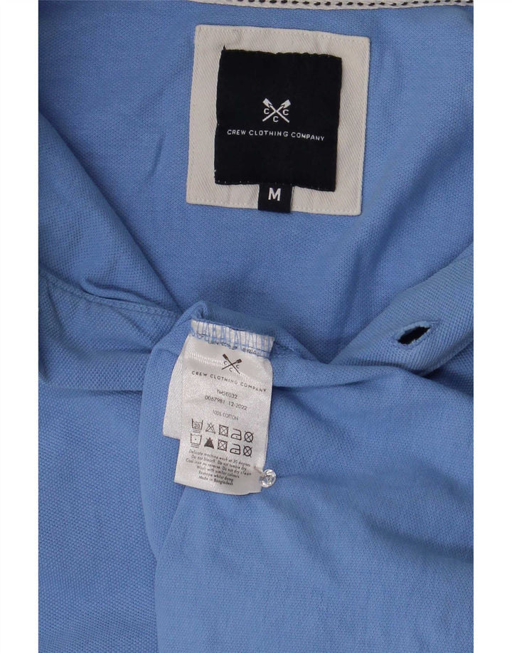 Crew Clothing Polo da uomo in cotone a righe blu medio