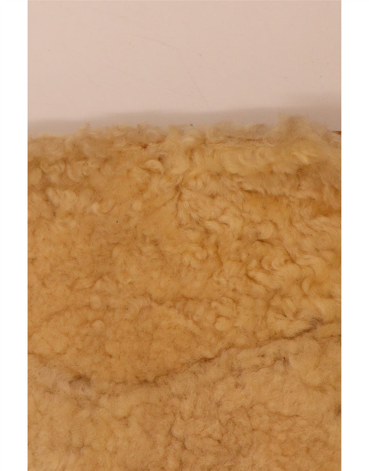 Gilet in pelle da donna VINTAGE UK 14 Marrone medio