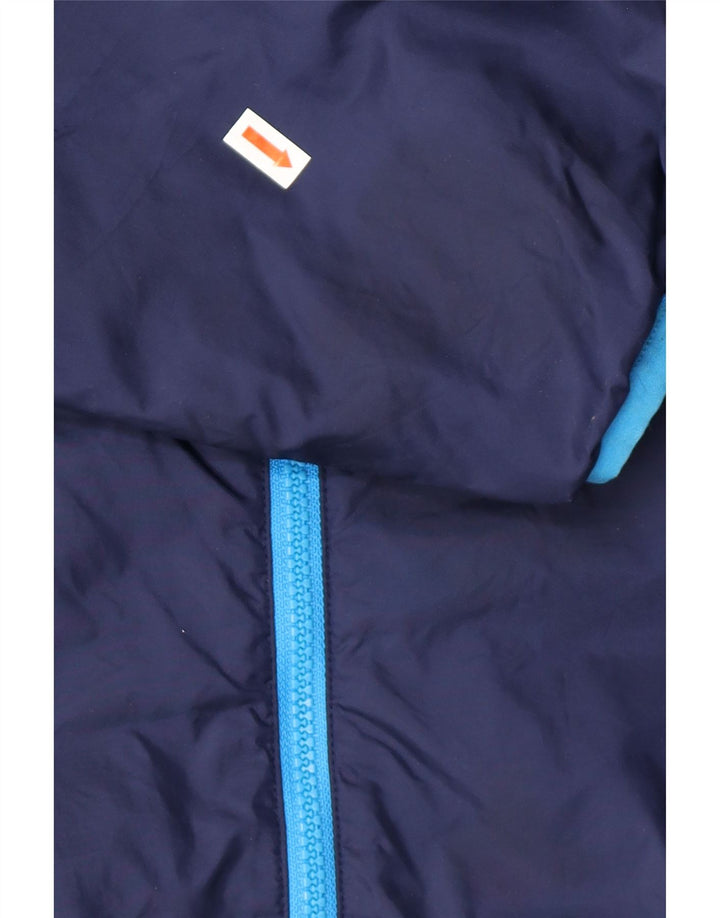 PUMA Mens Hooded Rain Jacket UK 42 XL Blue Nylon