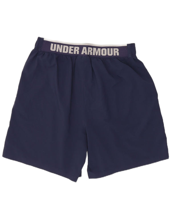 Under Armour Pantaloncini sportivi grafici da uomo di grandi dimensioni in poliestere blu navy
