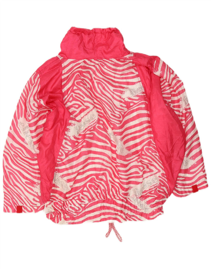 Giacca da ginnastica da donna Ellesse Pullover UK 22 3XL Rosa Stampa animalier