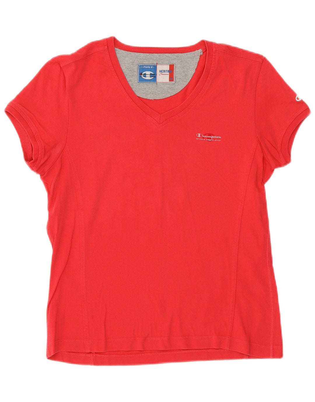 CHAMPION Womens Heritage Classics T-Shirt Top UK 12 Medium Red