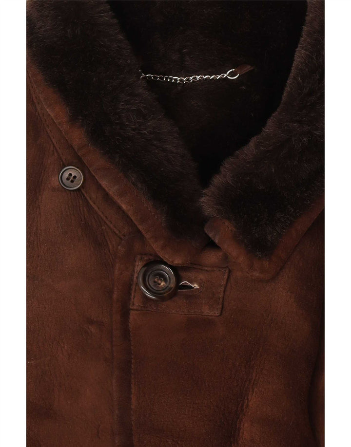 Giubbotto in montone da uomo Mabrun IT 56 3XL Marrone