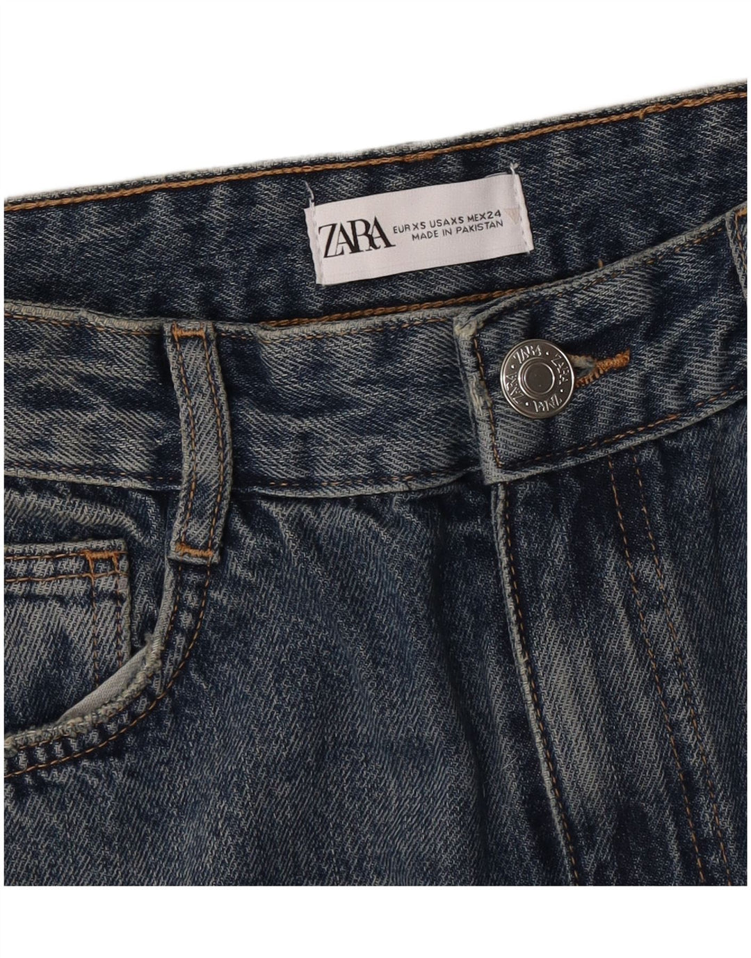 Gonna di jeans Zara da donna XS W24 Blu