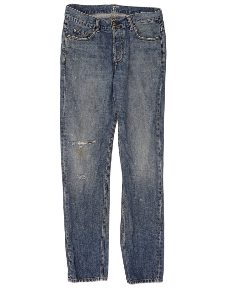 Jeans slim invecchiati Texas da donna Carhartt W30 L32 cotone blu